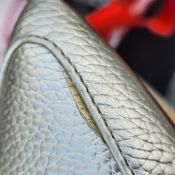 Nine West Size 6M Abay Womens Gold Metallic Pointed Toe Flats Shoes Workwear - Picture 9 of 10